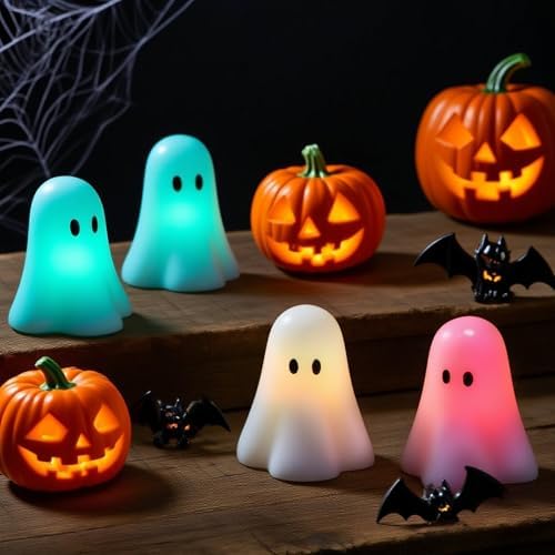 Wondise Halloween Flameless Candles Color Changing with Remote Timer