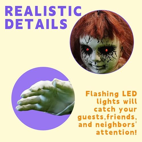 Halloween Scary Doll Groundbreaker Decorations Outdoor Animatronics