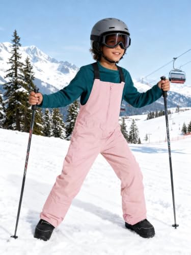 Haloumoning Boys Snow Bibs Kids Ski Pants 5-14 Years