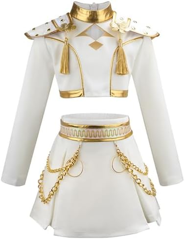 Binbo White Halloween Outfit Kids Girls
