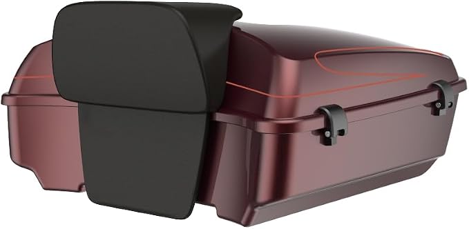 Advanblack Road Glide Tour Trunk Pack Copperhead Razor Tour Trunk Pack Backrest Pad for '97-'25 Harley Touring Road King Street Glide Electra Glide CVO Models