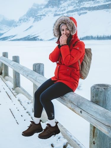 SHIBEVER Winter Snow Boots for Women: Warm Fur Lined Snow Ankle Booties