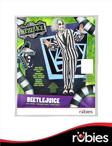 Rubies at Party City Beetlejuice: Beetlejuice Costume for Adults, Men's Costume