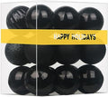 Black 3.2" Large Christmas Balls - Christmas Tree Decoration Ornaments Shatterproof Hanging Balls for Birthday Halloween Holiday Wedding Decorations Set of 18pcs