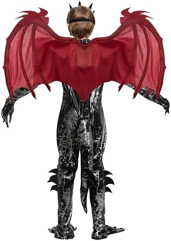 Spooktacular Creations Halloween Kid Dragon Costume, Boys Dragon Wings, Tail and Mask Set for Halloween Dress Up