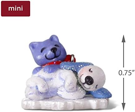 Hallmark Keepsake Mini Christmas Ornament 2018 Year Dated, Furry Lil' Friends Dog and Cat Miniature, 0.75"