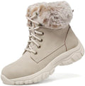 ANJOUFEMME Womens Winter Snow Hiking Boots Fur Lined Lightweight Warm Shoes