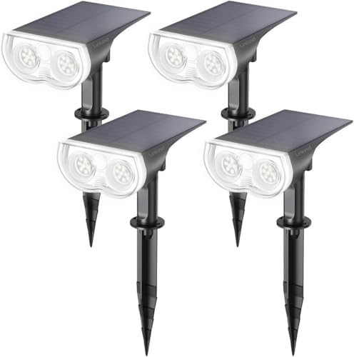 Linkind Solar Lights Outdoor Waterproof Landscape Spotlight Daylight 4 Pack