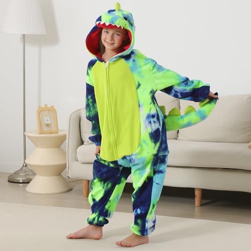 One Piece Pajamas Animal Kids Onesie, Animal Pajamas Halloween Cosplay Costume for Girls Boys