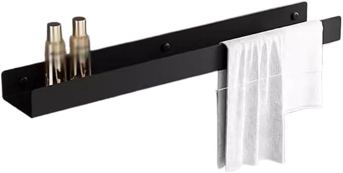 Toothbrush Rack Home Bathroom Storage Rack Towel Mirror Bathroom Wall Punch-Free Cosmetic Mouthwash Cup Storage Rack Bathroom Toothbrush Holder(L80cm)