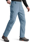 FREE SOLDIER Men's Fleece Lined Pants Softshell Snow Ski Pants