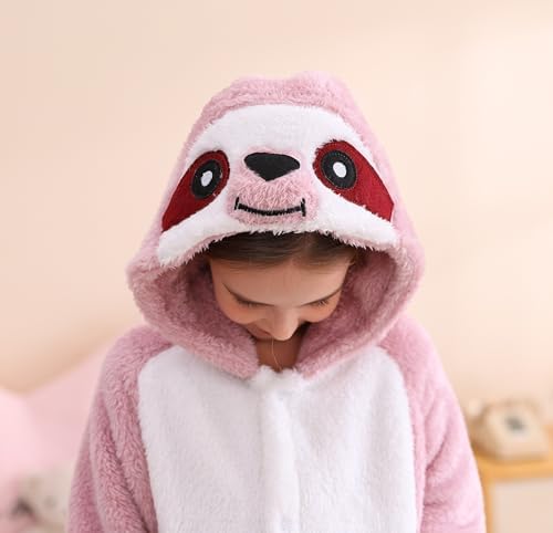 SimZoo Kids Animal Onesie Pajamas Halloween Costumes Cosplay 4-13Y