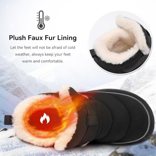 XIHALOOK Womens Snow Boots Winter Waterproof Mid-Calf Boots