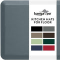 KANGAROO Cushioned Anti Fatigue Kitchen Mats for Floor, 24x70 Charcoal