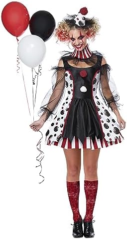 California Costumes Womens Creepy Clown Costume