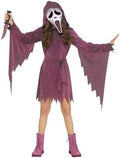 Spirit Halloween Ghost Face Kids Pink Bling Dress Costume, Officially Licensed, Girls Halloween Outfit
