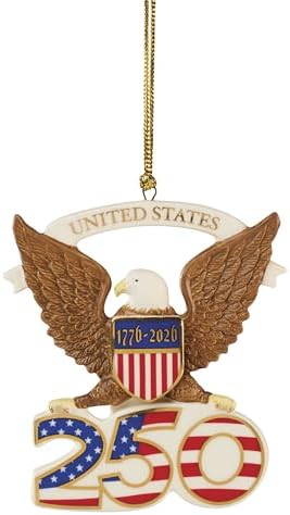 Lenox America's 250th Anniversary Eagle Hanging Christmas Ornament