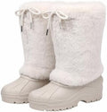 Waterfproof Snow Boots for Women Furry Fuzzy Faux Fur Duck Boots