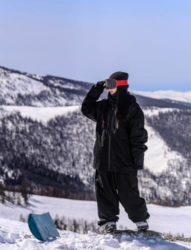 GSOU SNOW Mens Womens Snow Pants Baggy Snowboard Ski Pants 15K Waterproof
