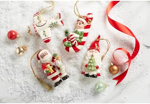 Lenox 894434 Holiday Accent Airplane Ornament, Christmas