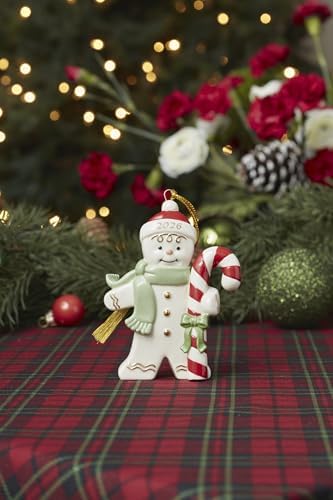 Lenox 2026 Gingerbread Man with Candy Cane Ornament