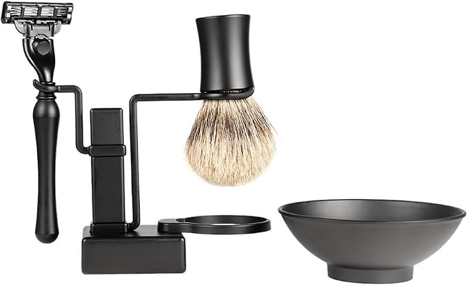 FOMIYES 2pcs Rasuradoras Para Hombres Mens Shaving Soap Shaving for Men Cream Bowls Shave Brush Holder Razor Stand Beard Set Man Black Tool Shave Men's Suits