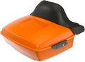 Advanblack Road Glide Tour Trunk Pack Baja Orange King Tour Trunk Pack Luggage +Wrap-Around Backrest Pad for '97-'25 Harley Touring Road King Street Glide Electra Glide CVO models