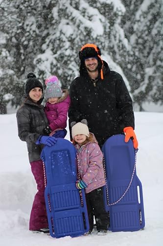 The Original Retro Racer Snow Sled by Confer Plastics, Durable Design for All Ages, Made in USA. Available in Single or 2 Pack