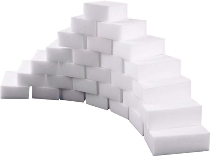 Dioche Magical Sponge Eraser, Multi Functional Magical Sponge Eraser Melamine Froth Cleaner for Kitchen, Bathroom,Bathtub (100pcs)