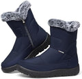 SHIBEVER Women's Winter Snow Boots: Waterproof Fur-Lined Ankle Booties