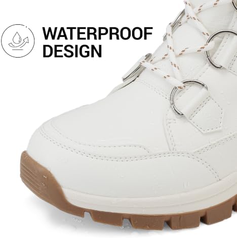 DREAM PAIRS Women's Waterproof Mid Calf Snow Boots