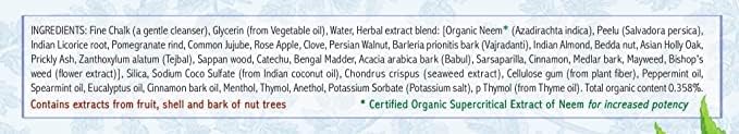 Auromere Ayurvedic Herbal Toothpaste, Fresh Mint - Vegan, Natural, Non GMO, Flouride Free, Gluten Free, with Neem & Peelu (4.16 oz), 10 Pack
