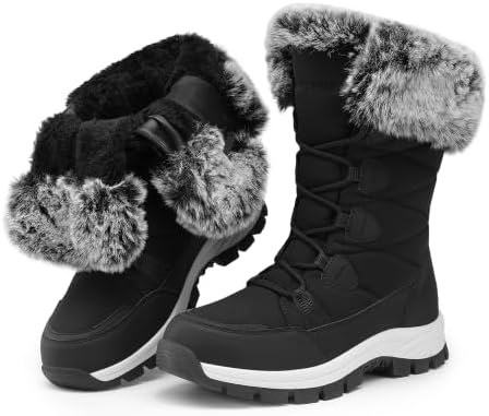 DREAM PAIRS Waterproof Winter Snow Boots Women