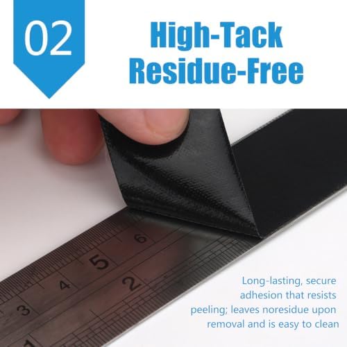 PTFE Tape Thin Film Adhesive Teflon Fabric Tape Black