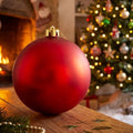 Threan 6 Inch Red Matte Large Christmas Ball Ornament