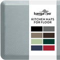 KANGAROO Cushioned Anti Fatigue Kitchen Mats for Floor, 20x32 Salt