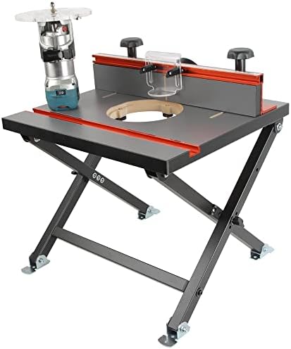 O’SKOOL Foldable Benchtop Trim Router Table with Adjustable Stand
