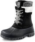 FREE SOLDIER Women's Waterproof Winter Cold Weather Snow Boots for Women Outdoor Fashion Duck Boots Comfortable Insulated
