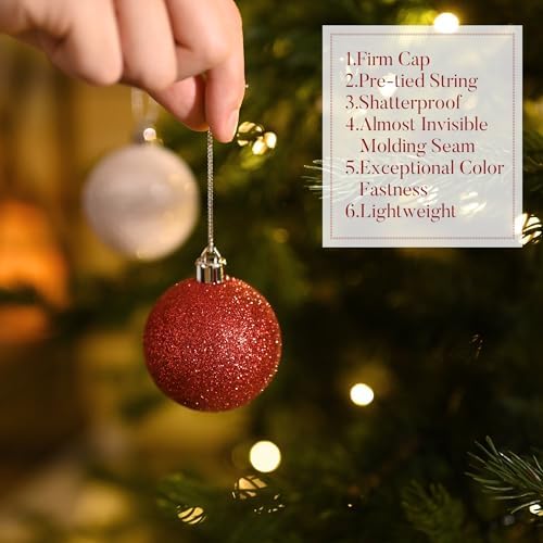 Valery Madelyn 50ct Christmas Tree Decorations Ball Ornaments 2 Inches