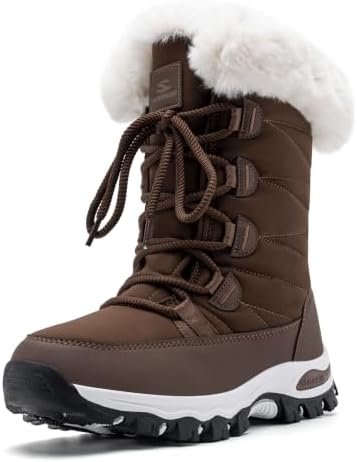 HOBIBEAR Women's Snow Boots Water Resistant Winter Shoes