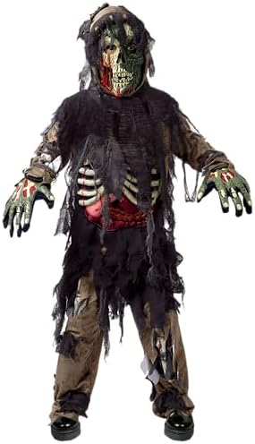 Spooktacular Creations Swamp Deluxe Skeleton Living Dead Zombie Costume for Halloween Kids Monster Role-Playing