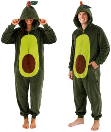 Funziez! Slim Fit Adult Onesie - Animal Costume - Plush Unisex Halloween One Piece Cosplay Suit for Women and Men