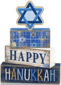 Lineshading 4 Pcs Hanukkah Table Decorations for Home, Star of David Signs