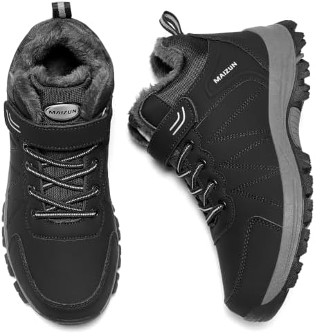 MAIZUN Womens Winter Snow Boots Waterproof Warm Fur Ankle Winter Boots