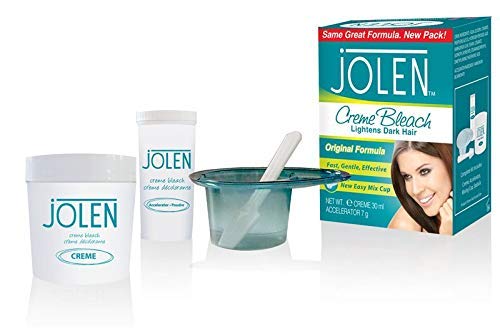Jolen creme bleach lightens dark hair 30ml (6 Pack)