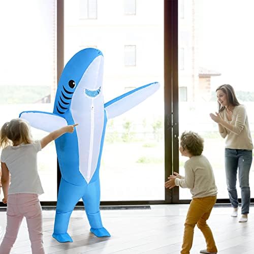 KMiKE Inflatable Shark Costume for Adults & Kids