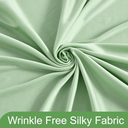 Sage Green Backdrop Curtain for Parties Wrinkle Free Dark Green Photo Curtains Backdrop Drapes Fabric Decoration for Baby Shower Birthday Party Photography 5ft x 7ft,2 Panels