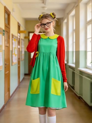 Poboola Women full cosplay costume set colorful halloween fancy dress