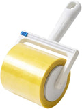 Extra Sticky Lint Roller for Pet Hair, 6cm & 10cm Wide, Tearable Reverse Roll, Reusable Handle, Strong Adhesive Roller for Clothes, Sofa, Carpet, Furniture, Dog & Cat Hair Remover(10cm)