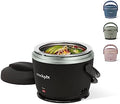Crock-Pot Electric Lunch Box 20-Ounce Portable Food Warmer Black Licorice Perfect for Travel On-the-Go & Office Use (Pack of 4)